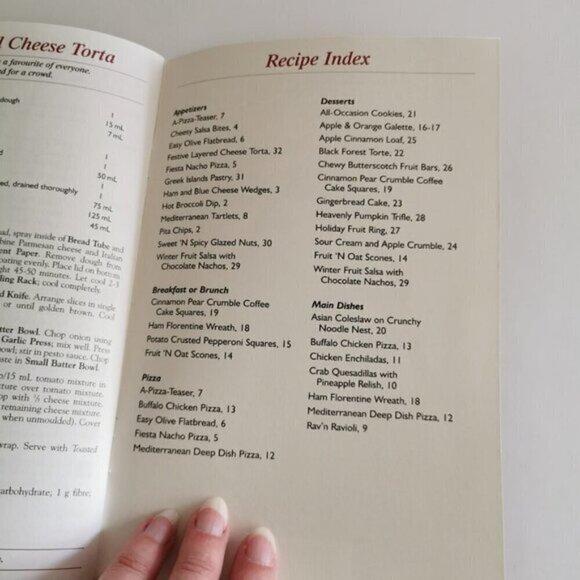 Pampered Chef Recipes 2001 Seasons Best Vintage Cookbook Booklet Canadian - Picture 9 of 9